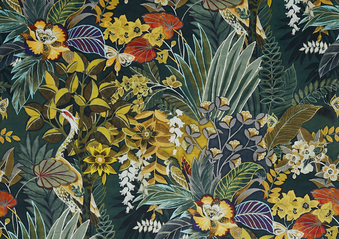 Hidden, Paradise Emerald - Fabric Only - Image 3